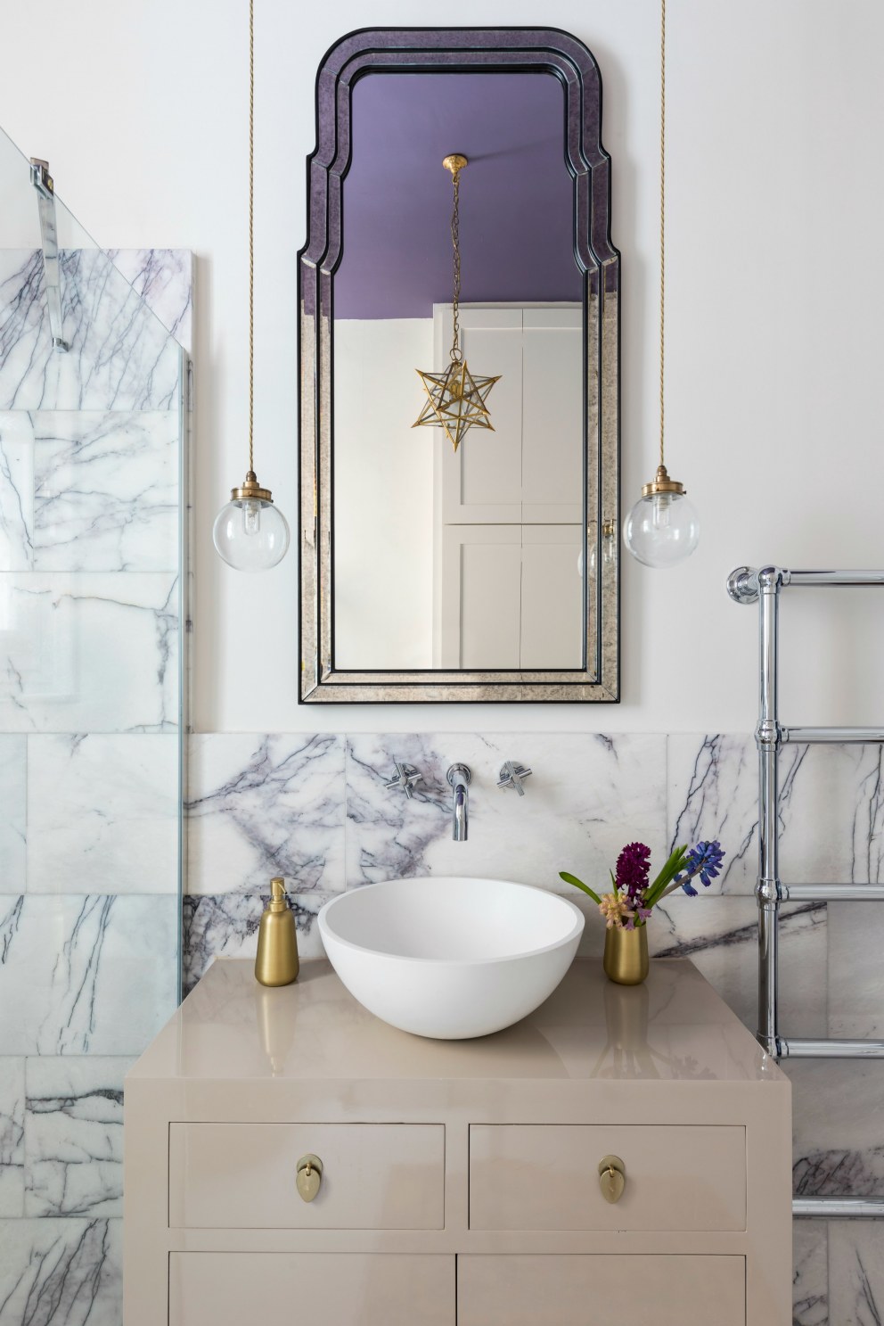 Contemporary Hamam Inspired Bathroom | Deco Mirror | Interior Designers